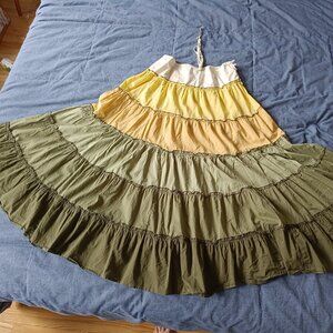 Multi color maxi skirt